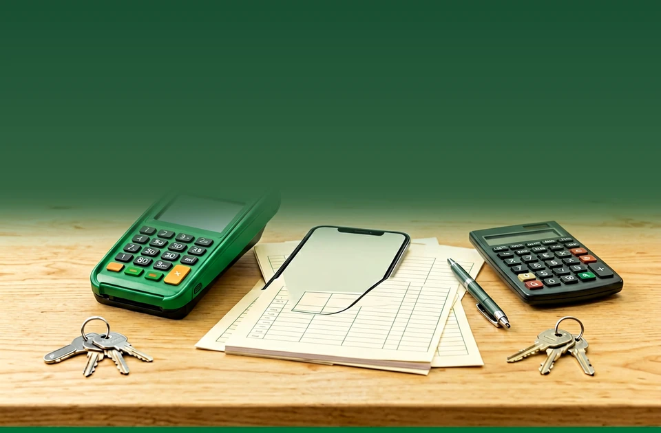 AI-generated small-business payment and bookkeeping workspace