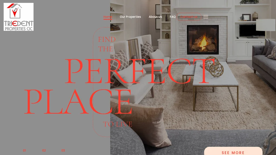 Live website capture of Triedent Properties CIC